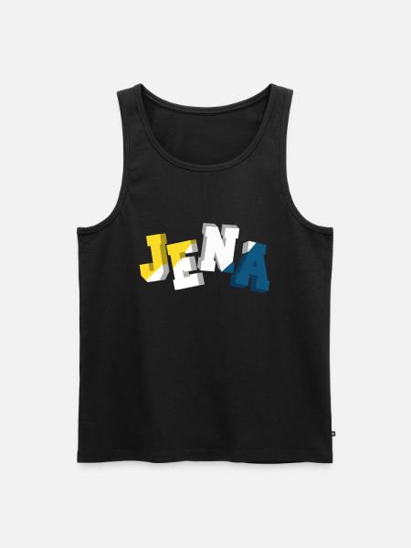 Jena Mobile - Männer Premium Bio Tank Top - Schwarz