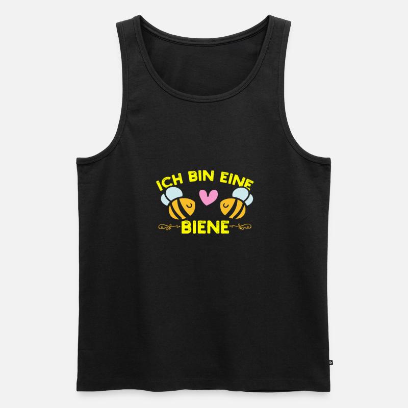 Ich bin eine Biene - Männer Premium Bio Tank Top - Schwarz