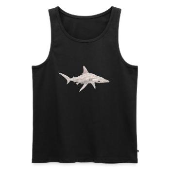 Great hammerhead, shark, shark - Men's Premium Organic Tank Top - black - Front - AI Model Male 178 light (178cm)
