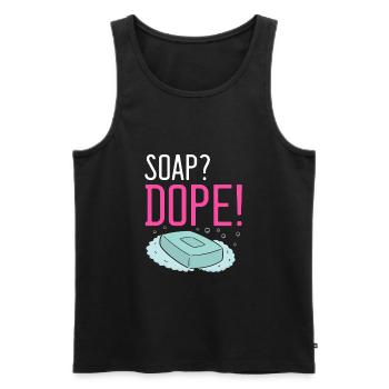 Homemade soap design for oil soap making - Men's Premium Organic Tank Top - black - Front - Michal (187cm)