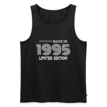 1995 Geburtstagsgeschenk 1995 Geschenkidee - Männer Premium Bio Tank Top - Schwarz - Vorne - Michal (187cm)