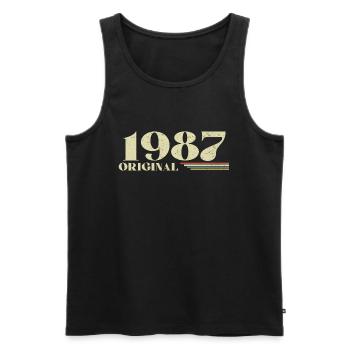 Original 1987 Vintage 1987 anniversaire 1987 rétro - Débardeur bio Premium Homme - noir - Devant - Michal (187cm)