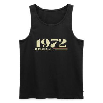 Original 1972 Vintage 1972 anniversaire 1972 rétro - Débardeur bio Premium Homme - noir - Devant - Michal (187cm)