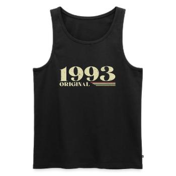 Original 1993 Vintage 1993 Birthday 1993 Retro - Men's Premium Organic Tank Top - black - Front - AI Model Male 178 light (178cm)