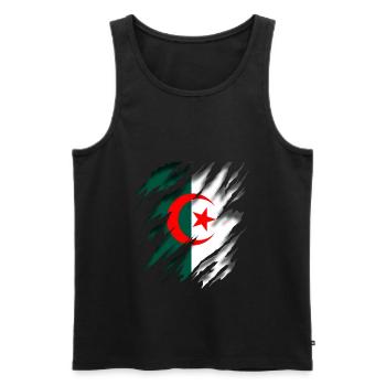 Algerien Algeria - Männer Premium Bio Tank Top - Schwarz - Vorne - AI Model Male 178 light (178cm)