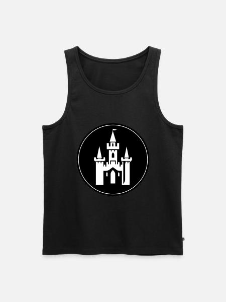 Fairytale Castle Symbol Castle - Men's Premium Organic Tank Top - black