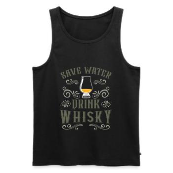 Whiskey Liebhaber Geschenk Für Whisky Trinker - Männer Premium Bio Tank Top - Schwarz - Vorne - AI Model Male 178 light (178cm)