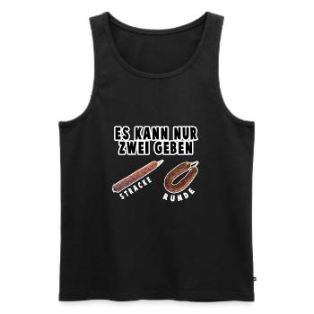 Es kann nur zwei geben - Ahle Wurst - Männer Premium Bio Tank Top - Schwarz - Vorne - AI Model Male 178 light (178cm)