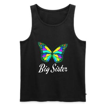 Big Sister Colorful TShirt Design - Débardeur bio Premium Homme - noir - Devant - Michal (187cm)
