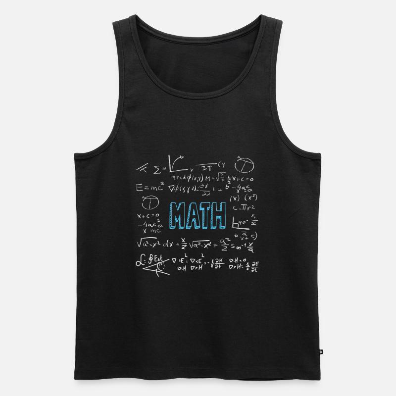 Math formulas mathematics - Men's Premium Organic Tank Top - black