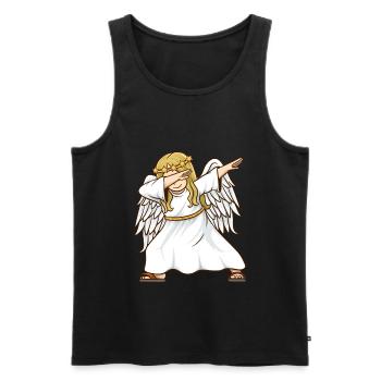 Christkind Christkind und Weihnachtsmann - Männer Premium Bio Tank Top - Schwarz - Vorne - Michal (187cm)