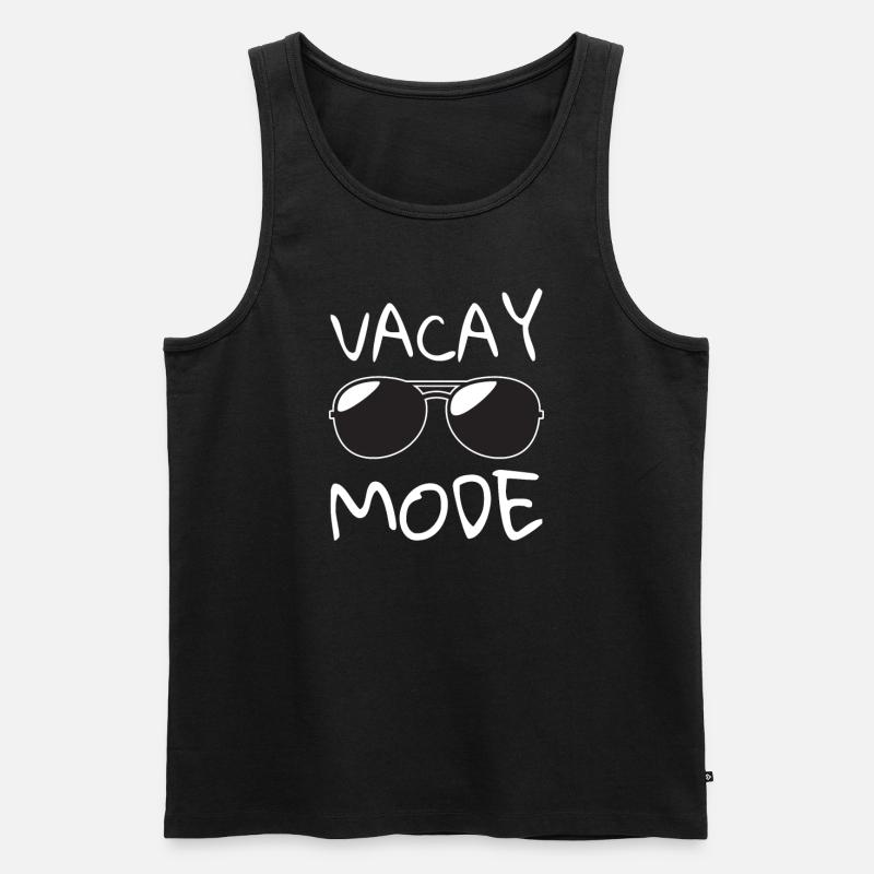 Vacay Mode Urlaubsmodus - Männer Premium Bio Tank Top - Schwarz