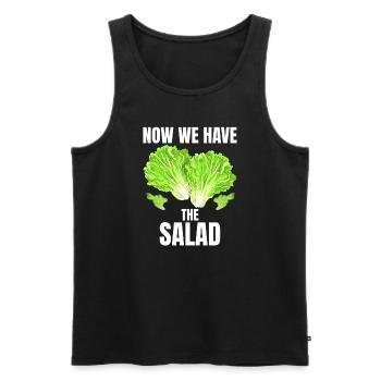 Now We Have The Salad Denglish - Men's Premium Organic Tank Top - black - Front - Michal (187cm)