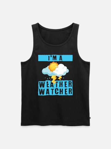 Jeg er meteorolog ved vejrovervågning - Herre Premium økologisk tanktop - sort