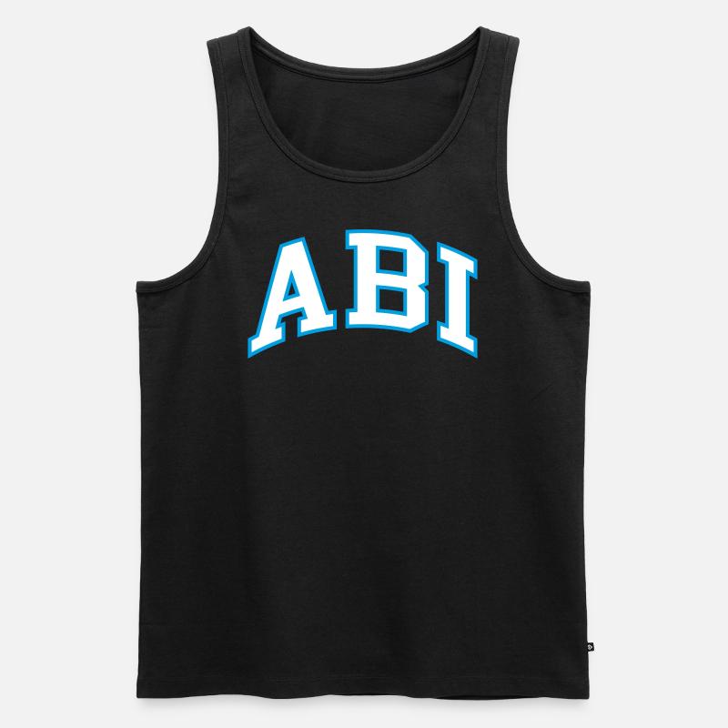 ABI - Männer Premium Bio Tank Top - Schwarz