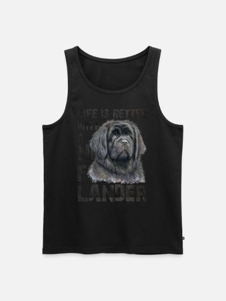 Newfoundlander - Men's Premium Organic Tank Top - black