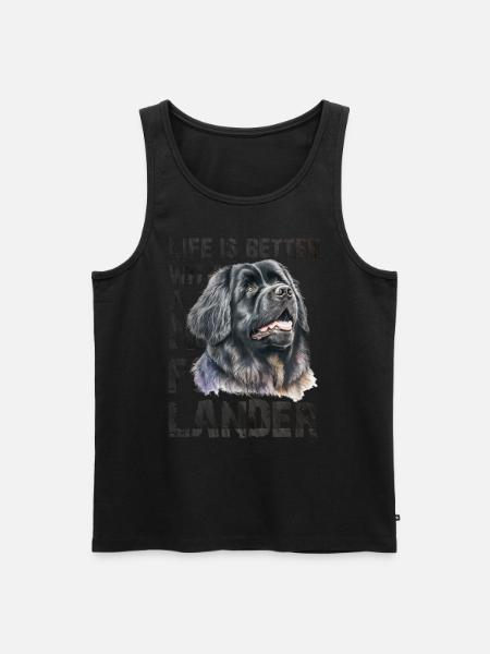 Newfoundlænder - Herre Premium økologisk tanktop - sort