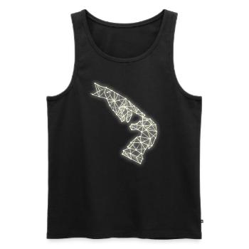 Schach Kunst - Männer Premium Bio Tank Top - Schwarz - Vorne - Michal (187cm)