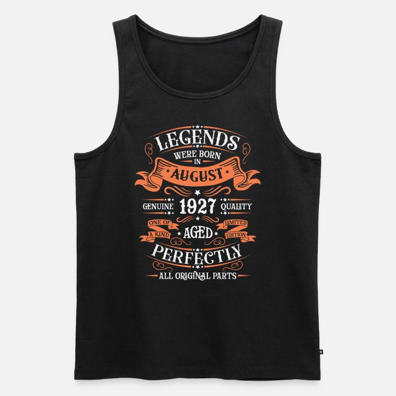 AUGUST 1927 - Männer Premium Bio Tank Top - Schwarz