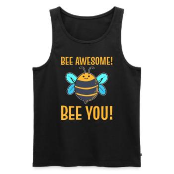 Bee Awesome! Bee You! Beekeeper - Men's Premium Organic Tank Top - black - Front - AI Model Male 178 light (178cm)