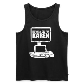 Lustiger Sonograph Ultraschalltechniker - Männer Premium Bio Tank Top - Schwarz - Vorne - AI Model Male 178 light (178cm)