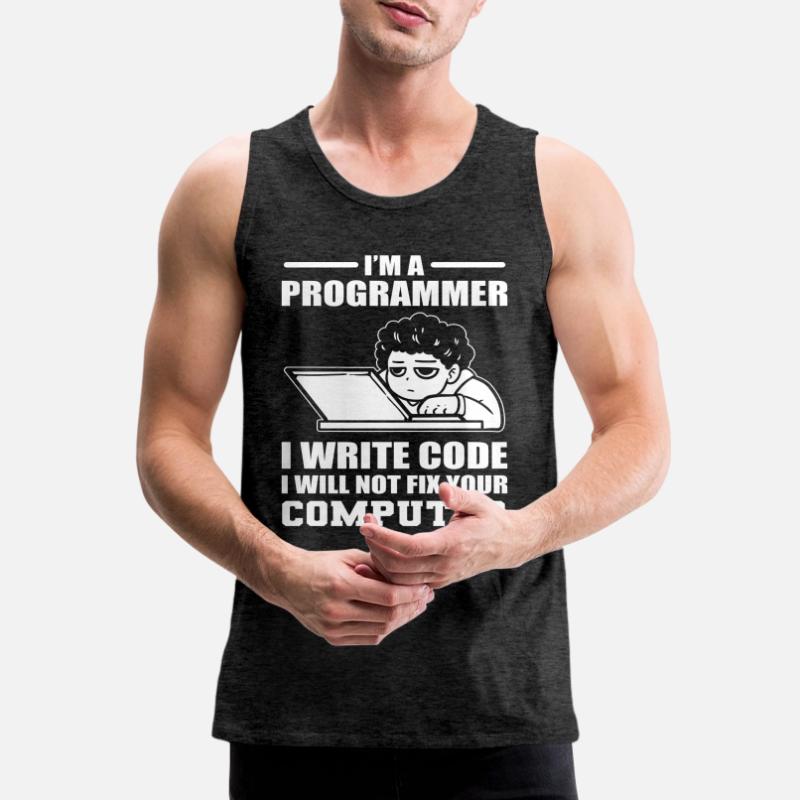 Programming Humor Software Developer Men's Premium Organic Tank Top