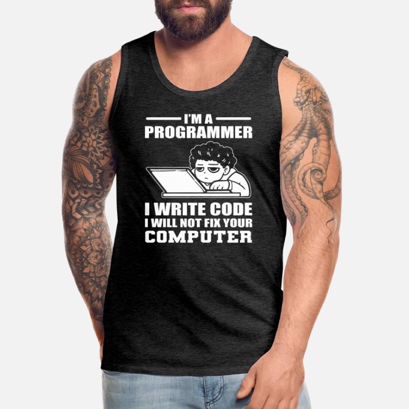Programming Humor Software Developer Men's Premium Organic Tank Top