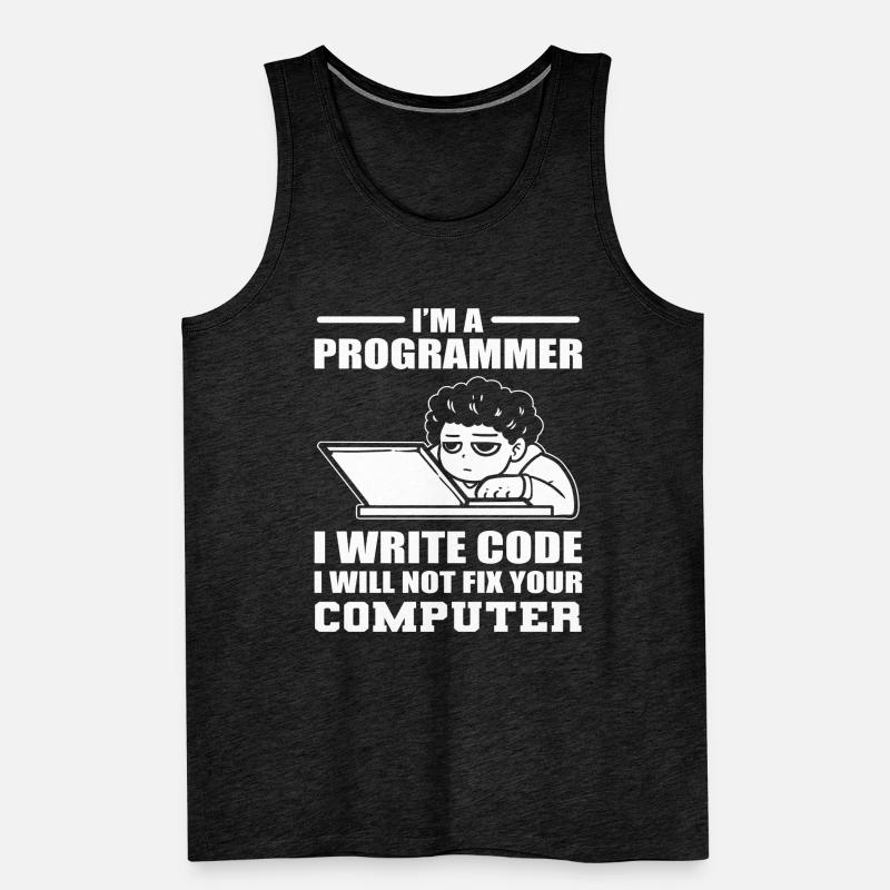 Programming Humor Software Developer Men's Premium Organic Tank Top