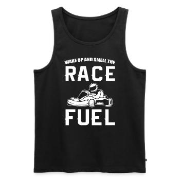 Go Kart Racing Rennfahrer - Männer Premium Bio Tank Top - Schwarz - Vorne - Michal (187cm)