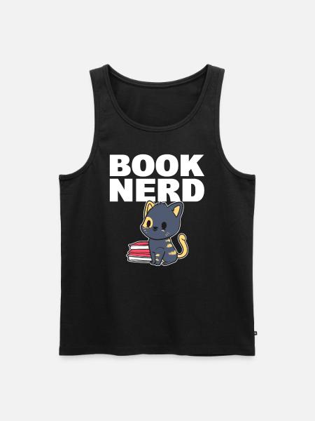 Book Nerd Avid Reader - Men's Premium Organic Tank Top - black