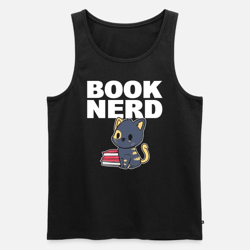 Livre Nerd Avid Reader - Débardeur bio Premium Homme - noir