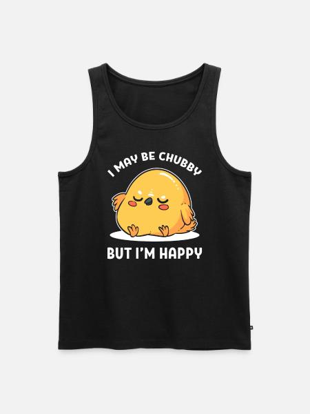 Chubby parrot conservationist - Men's Premium Organic Tank Top - black
