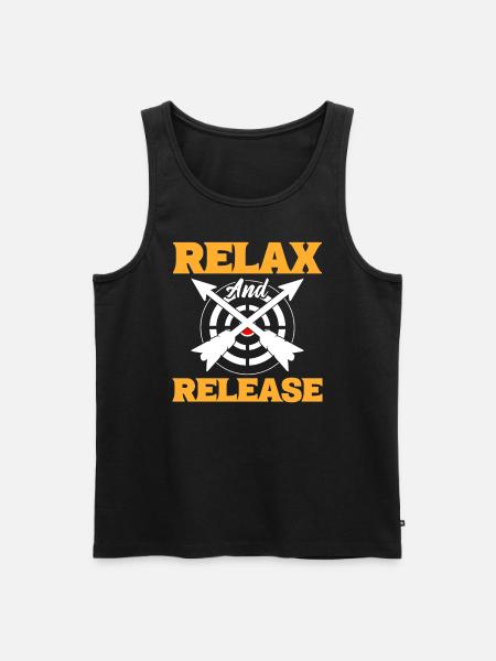 Relax & Release Athletes - Men's Premium Organic Tank Top - black