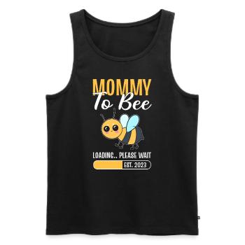 Maman au chargement des abeilles Veuillez attendre Apiculteur - Débardeur bio Premium Homme - noir - Devant - Michal (187cm)