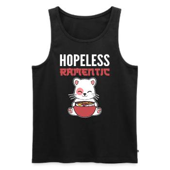 Hopeless Ramentic Cooking or Cooking - Men's Premium Organic Tank Top - black - Front - AI Model Male 178 light (178cm)