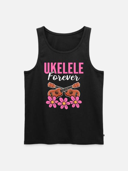 Ukelele Instrument Ukelele Player - Men's Premium Organic Tank Top - black