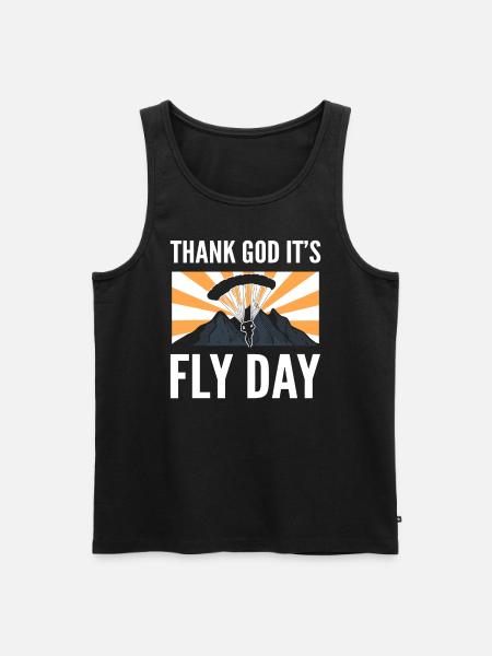 Paraglider Fallschirm Paragliding Pilot - Men's Premium Organic Tank Top - black