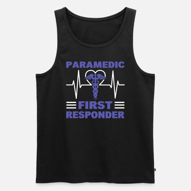 Sanitäter Notfall Medizinischer Assistent - Männer Premium Bio Tank Top - Schwarz