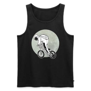 Astronauten fahren Raumfahrer - Männer Premium Bio Tank Top - Schwarz - Vorne - Michal (187cm)