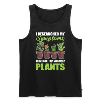 Besoin de plus de jardiniers de plantes - Débardeur bio Premium Homme - noir - Devant - Michal (187cm)
