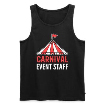 Carnival Event Staff Zirkusartist - Männer Premium Bio Tank Top - Schwarz - Vorne - AI Model Male 178 light (178cm)