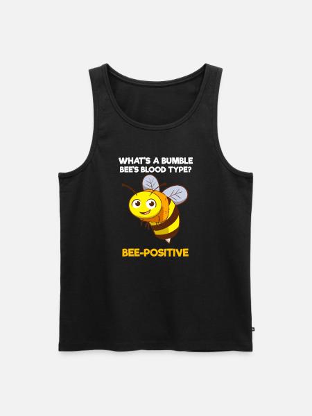 Bienen-positiv Beekeper oder Bauer - Männer Premium Bio Tank Top - Schwarz