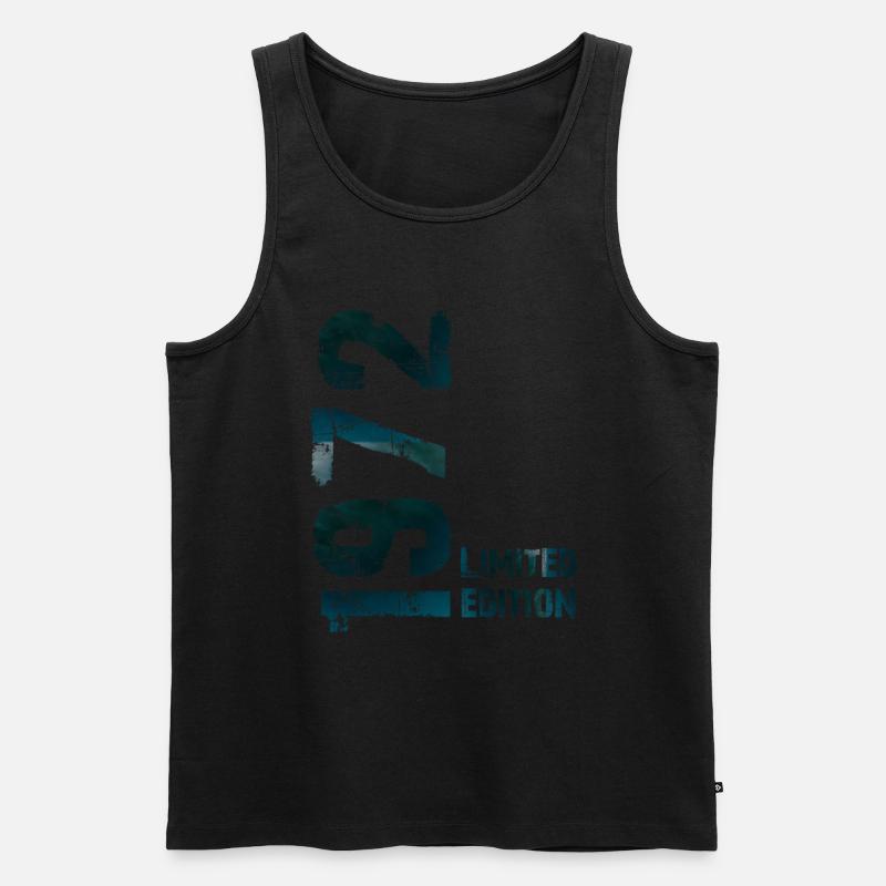 1972 - Männer Premium Bio Tank Top - Schwarz