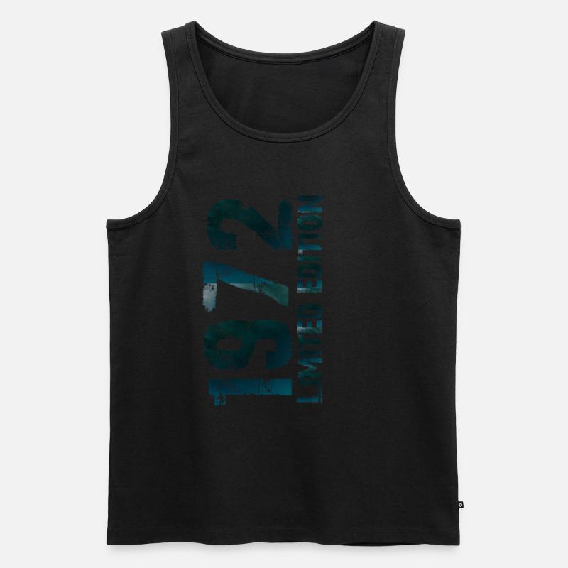 1972 - Männer Premium Bio Tank Top - Schwarz