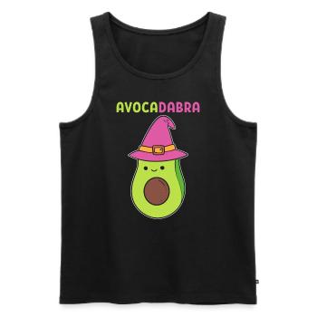 Avocadabra Zauberer - Männer Premium Bio Tank Top - Schwarz - Vorne - Michal (187cm)