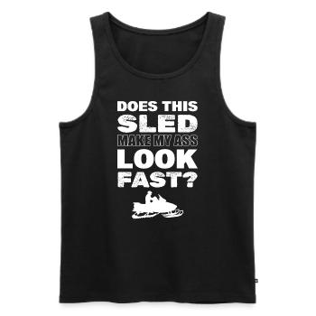 Snowmobile Motor Sled Snowmobile - Men's Premium Organic Tank Top - black - Front - AI Model Male 178 light (178cm)