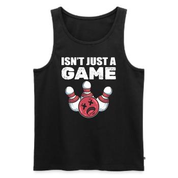 Bowling -Sport Bowling Players - Men's Premium Organic Tank Top - black - Front - AI Model Male 178 light (178cm)