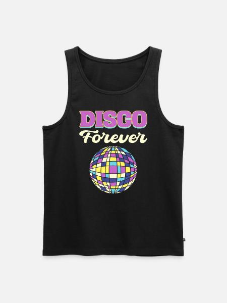Disco Forever Disco Fanatic - Débardeur bio Premium Homme - noir