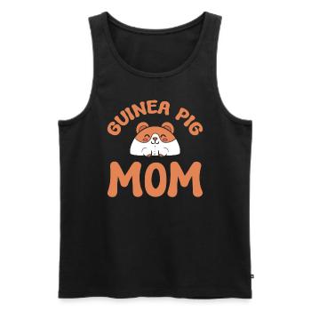 Cochon d’Inde Maman Amoureux du cochon d’Inde - Débardeur bio Premium Homme - noir - Devant - Michal (187cm)