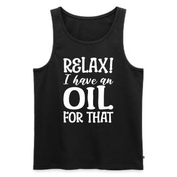 Ätherische Öle Liebhaber - Männer Premium Bio Tank Top - Schwarz - Vorne - AI Model Male 178 light (178cm)